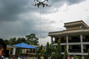 See Nepali Rescue Workers Testing Aid Delivery by Drone