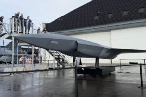 Saab shows off loyal wingman drone it hopes to offer Swedish Air Force