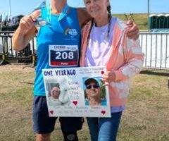 Man completes half marathon after two heart attacks