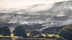 Welsh county becomes global hotspot for carbon emissions after wildfires